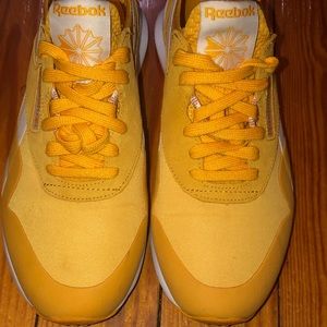 Womens golden Reeboks
